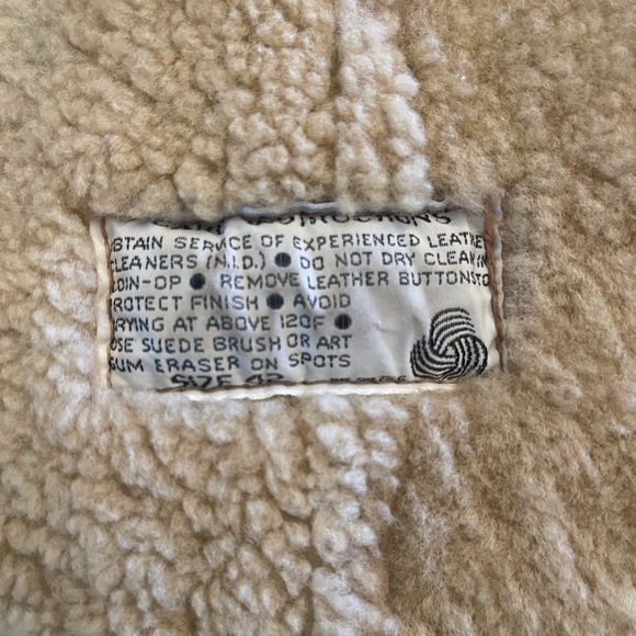 Winter coat real leather with sheep wool inside - Picture 12 of 12